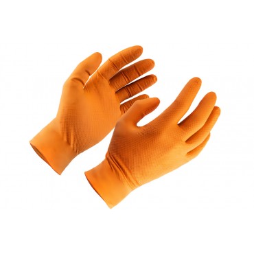 50 Gants Nitrile Orange Taille XL Pour GLVGRPOXL GLV-GRP-O-XL